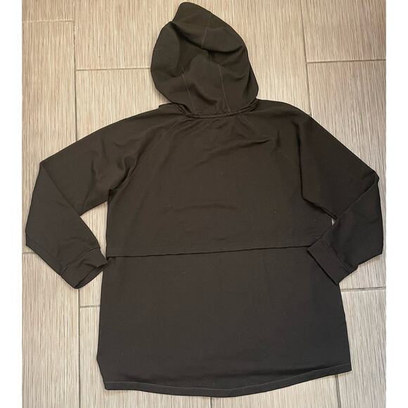 Cuddl Duds Womens Black Hooded Sweatshirt Size Large Pouch Warm - Picture 4 of 4